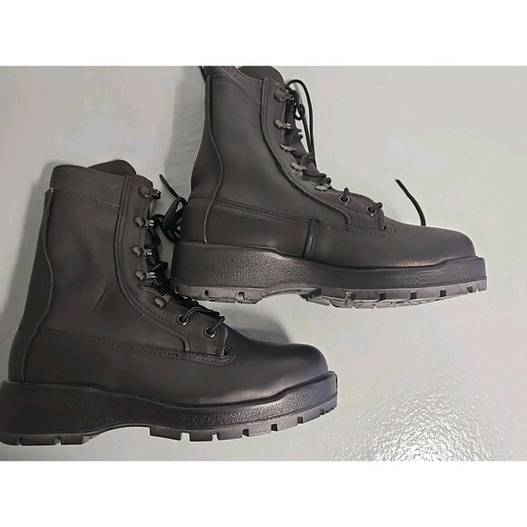 Belleville F360ST Vibram Sole Leather Steel Toe Combat Boots SZ 6.5 NEW - Picture 2 of 8